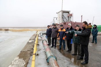 БАЙҚОҢЫР СЫРДАРИЯ ӨЗЕНІНДЕГІ СУ ТАСҚЫНЫ ЖАҒДАЙЫНА ДАЙЫНДЫҚ ЖҮРГІЗУДЕ