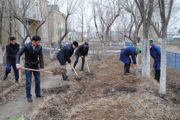 ҚАЗАЛЫДА КӨКТЕМГІ ТАЗАЛЫҚ АЙЛЫҒЫ БАСТАЛДЫ